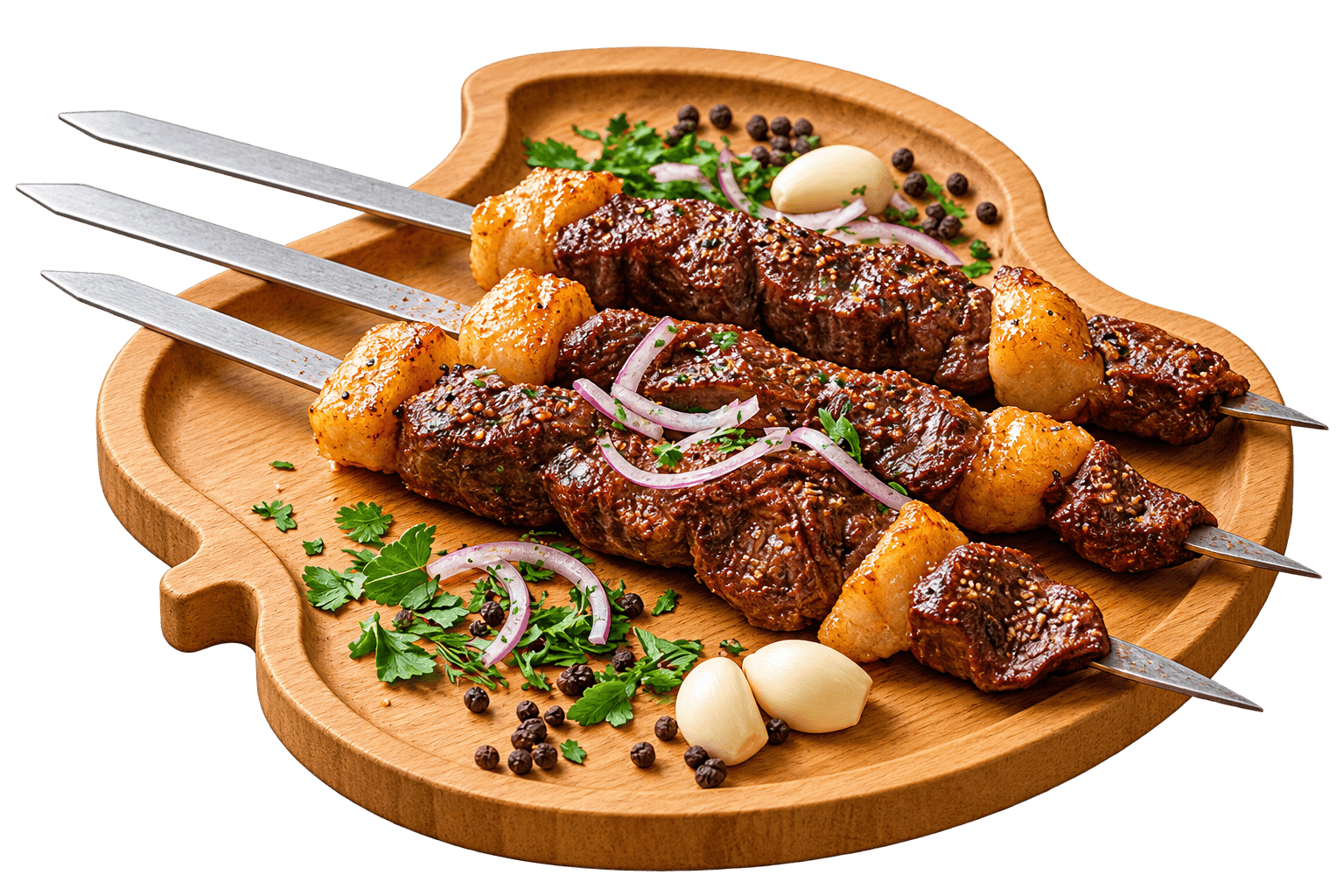 Шашлык кусковой говядины